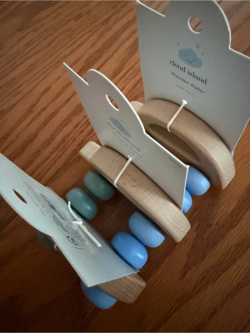 Brand new lot of 3 cloud island Wooden Car Roller Toy Cars Wheels Imaginative